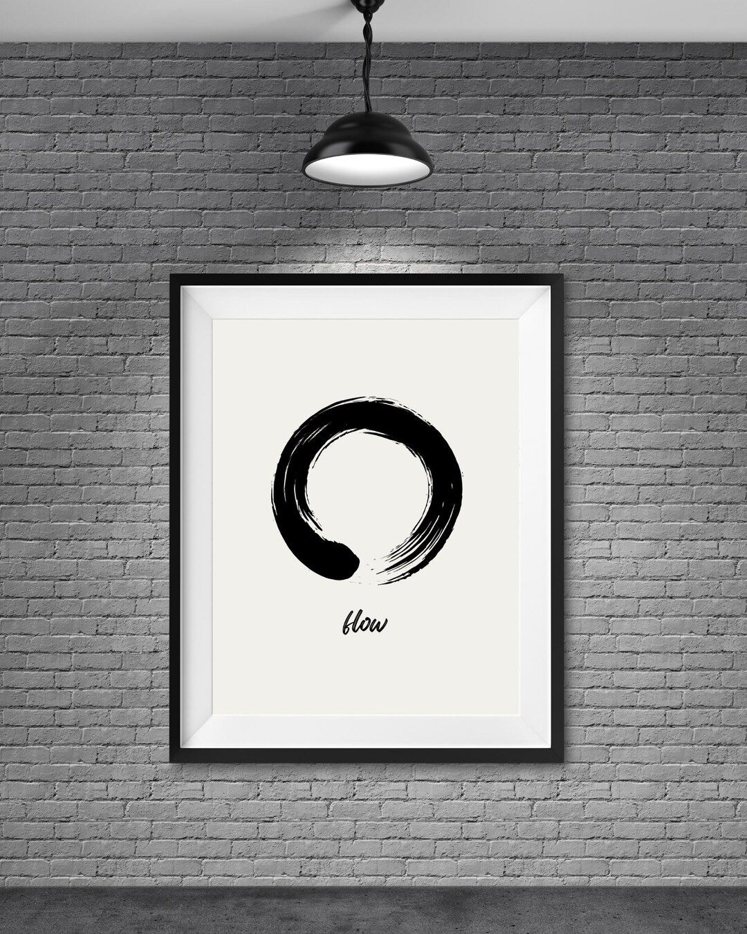 Zen Enso "flow" Ink Circle – Japanese Minimal Printable Art ...