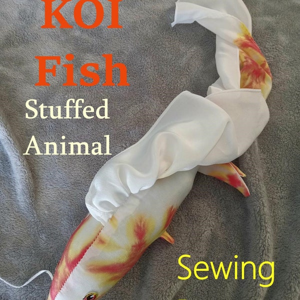 恋 Koi Fish Stuffed Animal Sewing Pattern