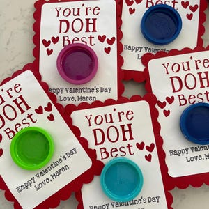 Play-Doh Valentine&#39;s Cards