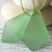Sea Glass Beads Sea Glass Pendant - Diamond Sea Glass Pendant Beads For Jewelry Making - Frosted Beads - 28mm Peridot