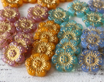 Meadow Blooms Flower Beads Czech Beads Beads 39-5s