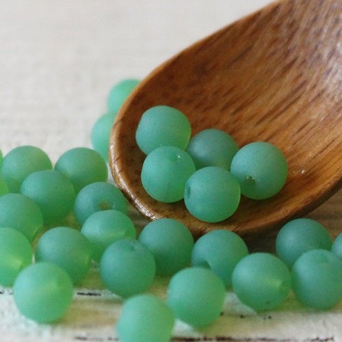 Sea Glass Beads Recycled Glass Beads Jewelry Making Etsy