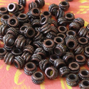 Small Bronze Washer Bead Spacers, Mykonos Greek Beads, Organic Round Metal  Beads, Jewelry Making Supply, Antique Bronze Plated, 20 pc