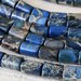 6x8mm Impression Jasper Tube Beads - Imperial Jasper Beads - Aqua Terra Beads For Jewelry Making Supply - Blue - 16 inches