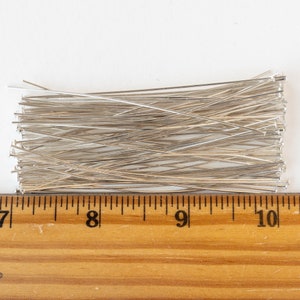 2 Inch Silver Filled Headpins for jewelry Making - 10 pieces