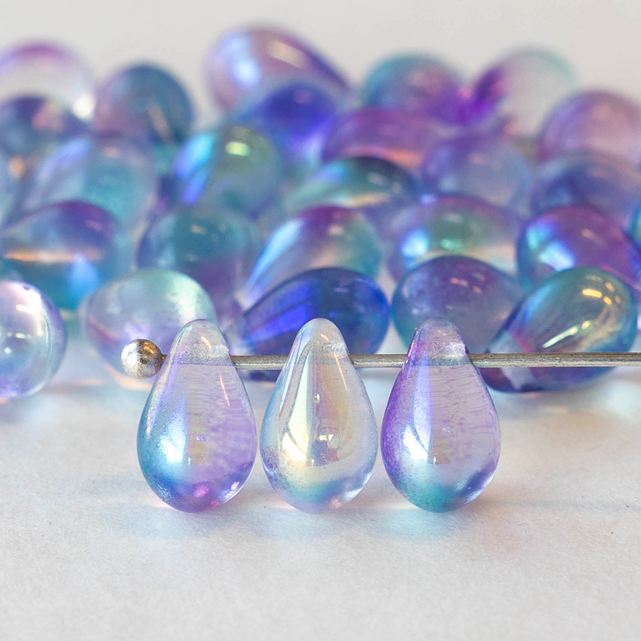 Crystal Glass Teardrop Beads, 25mm by Bead Landing™ 
