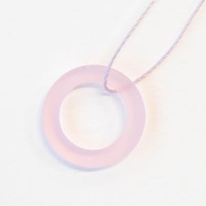 23mm  Cultured Sea Glass Rings - Pink - Choose Amount