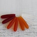 Long Drill Sea Glass Teardrop Beads For Jewelry Making - Cultured Sea Glass Jewelry Supplies - Frosted Glass Beads - 38mm (8 or 16 beads)