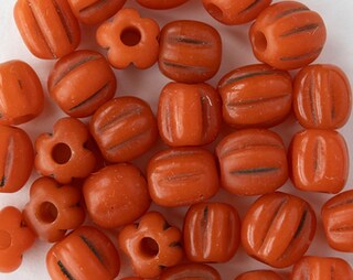 Bala & Fillic – 1200 Perline Di Vetro Arancione Opaco 4 Mm (6/0) Per Bracciali E Collane Fai Da Te