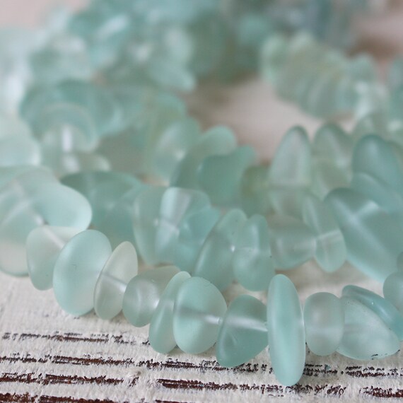 Sea Glass Beads for Jewelry Making Beach Glass Pebbles Etsy