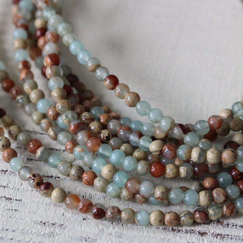 3mm Round Gemstone African Opal Beads Jewelry Making | Etsy