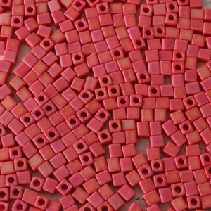 4mm Miyuki Cube Beads - Square Beads - 20 grams