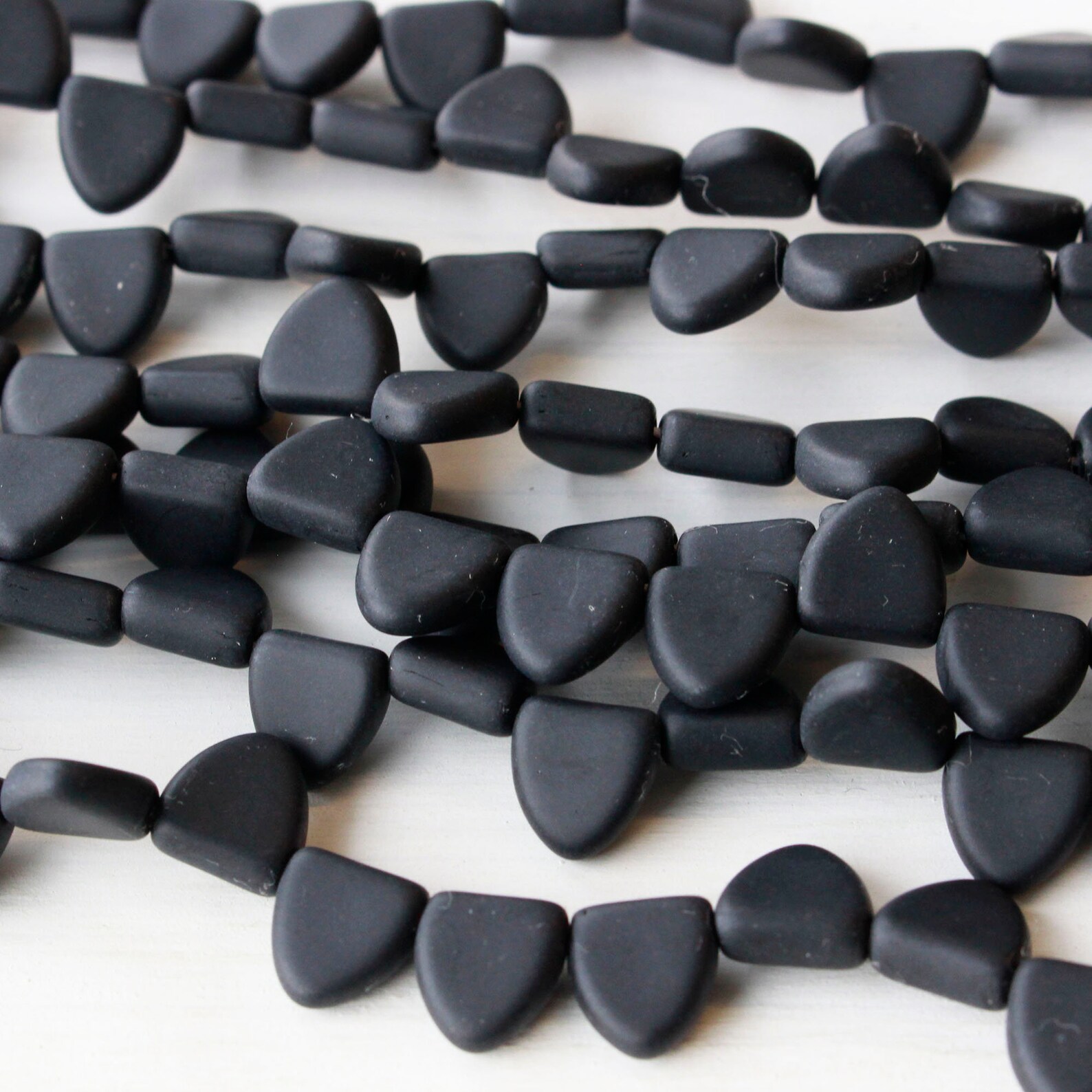30 9mm Triangle Drop Beads for Jewelry Making Czech Glass Etsy Denmark