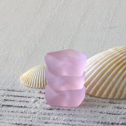 Wavy Rondelle Sea Glass Beads Jewelry Making Supply Etsy