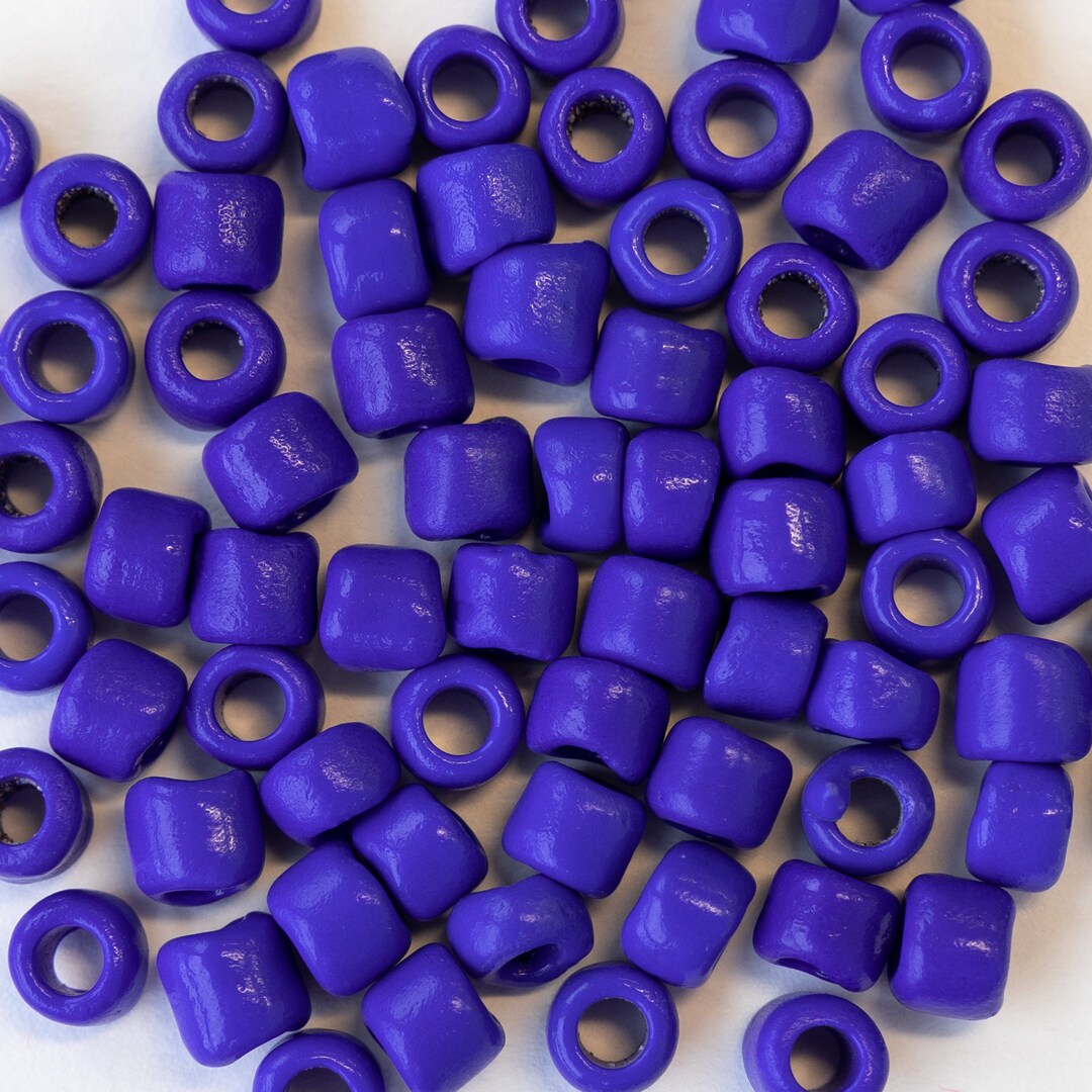 100 Vintage Seed Beads Blue 100 Beads Etsy
