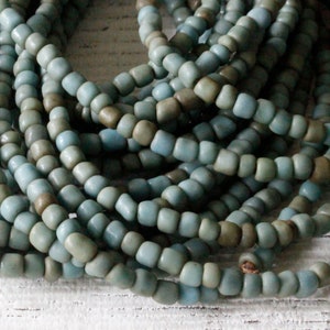 Rustic Indonesian Seed Beads For Jewelry Making Jewelry - Large Seed Beads - Teal Seed Beads - Choose Amount