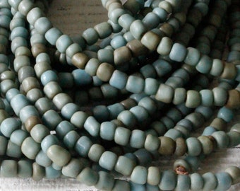 Rustic Indonesian Seed Beads For Jewelry Making Jewelry - Large Seed Beads - Teal Seed Beads - Choose Amount