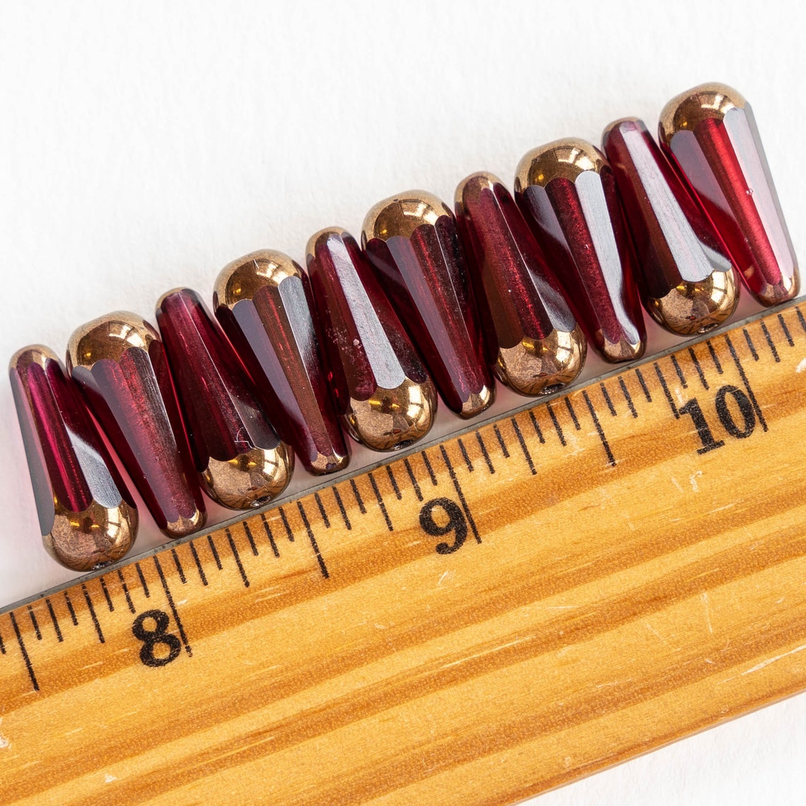 20x9mm Long Drill Glass Teardrop Beads For Jewelry Making Etsy