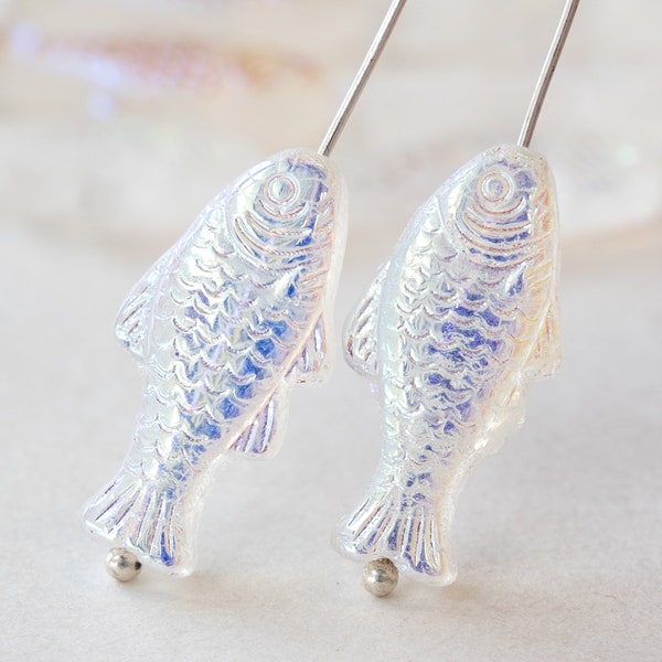 Glass Fish Beads Etsy