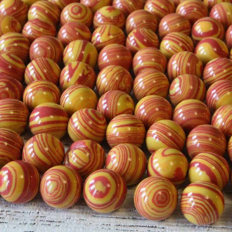 12mm Striped Synthetic Malechite Beads For Jewelry Making 12mm Round Gemstone 16 inches Colorful Striped Beads