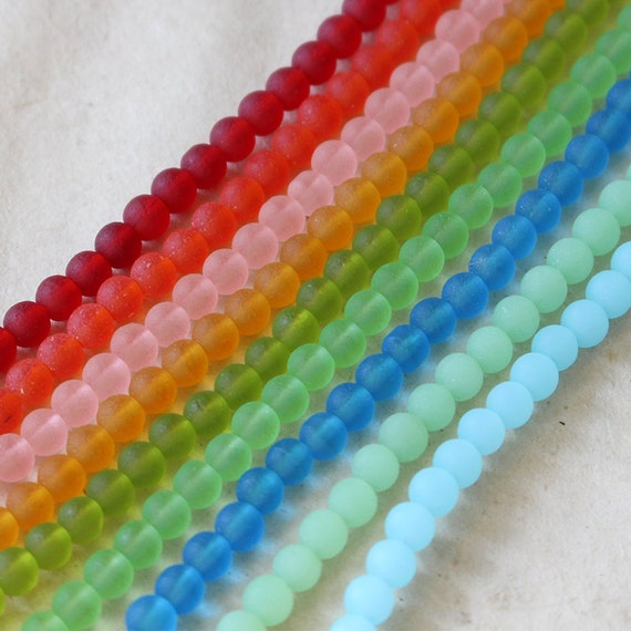 Glass Beads Bulk In Assorted Sizes For Jewelry Making 