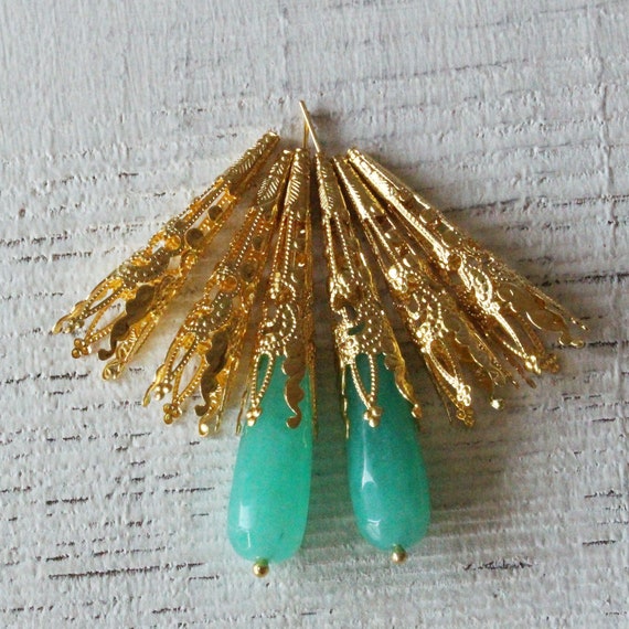 Cone bead caps discount