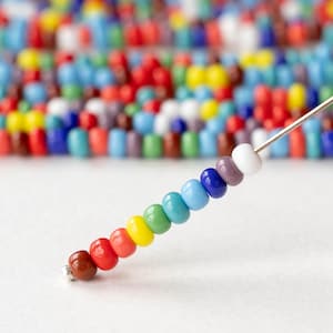 0/6 Size 6 Seed Beads -Czech Seed Beads For Jewelry Making - Opaque Seed Bead Mix