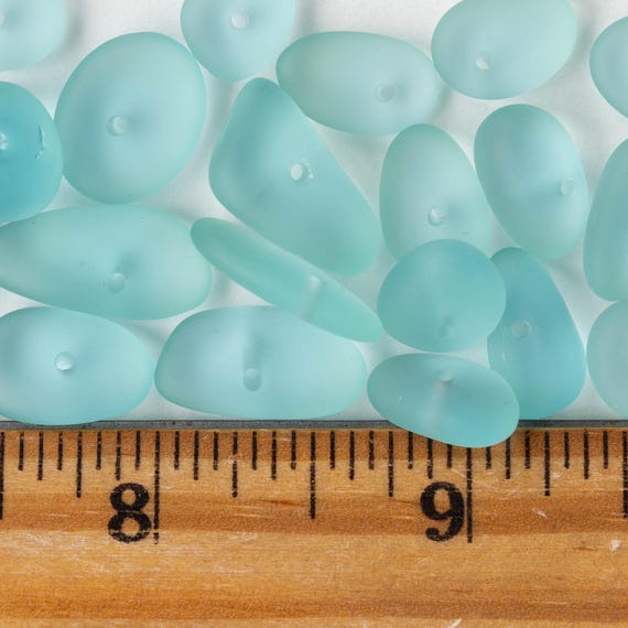 Ghiaia Di Vetro Per Acquario | Pietre Irregolari Blu Oceano | 1.1 Libbre | Decorazione Vasi E Giardino - Foto 5