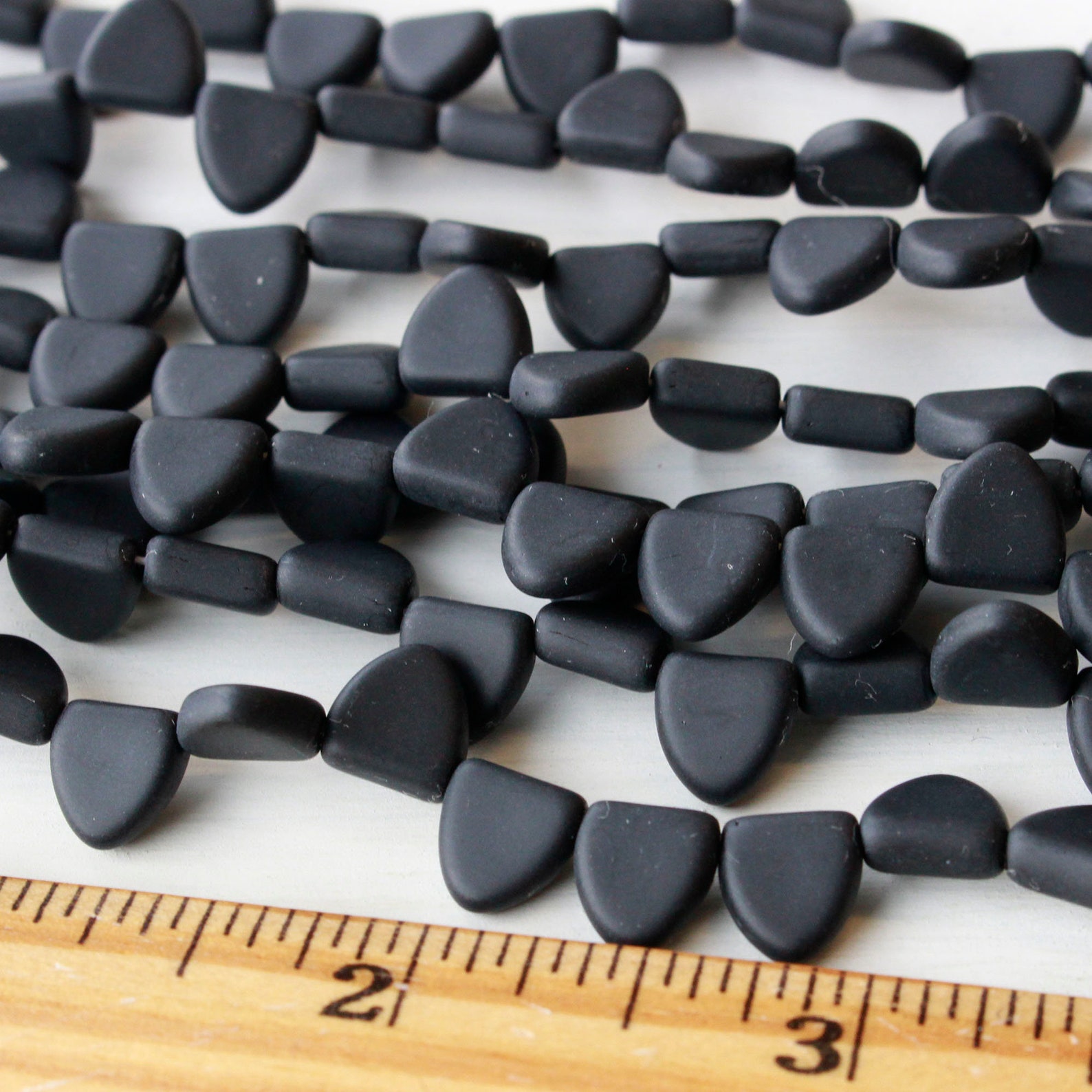 30 9mm Triangle Drop Beads for Jewelry Making Czech Glass Etsy Denmark