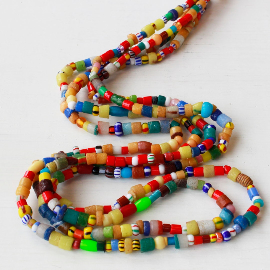 African Sand Bead Mix - African Beads for Jewelry Making - Mixed Sizes ...