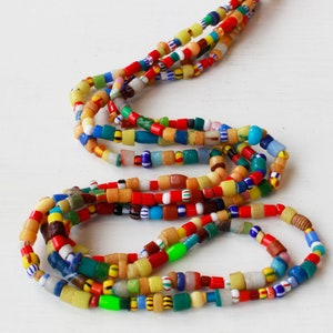 African Sand Bead Mix African Beads For Jewelry Making Mixed Sizes and Colors 5-9mm 36 Inch Strand image 1