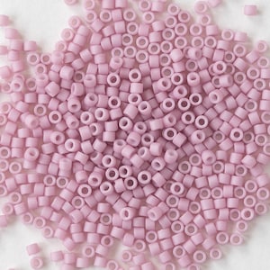 11/0 Rocailles - Delica Beads - Japanische Rocailles - 2 Inch Tube - Opaque Pink Matte ~7,2 gramms