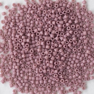 11/0 Rocailles - Delica Beads - Japanische Rocailles - Opaque Mauve Pink Matte ~10 gramm