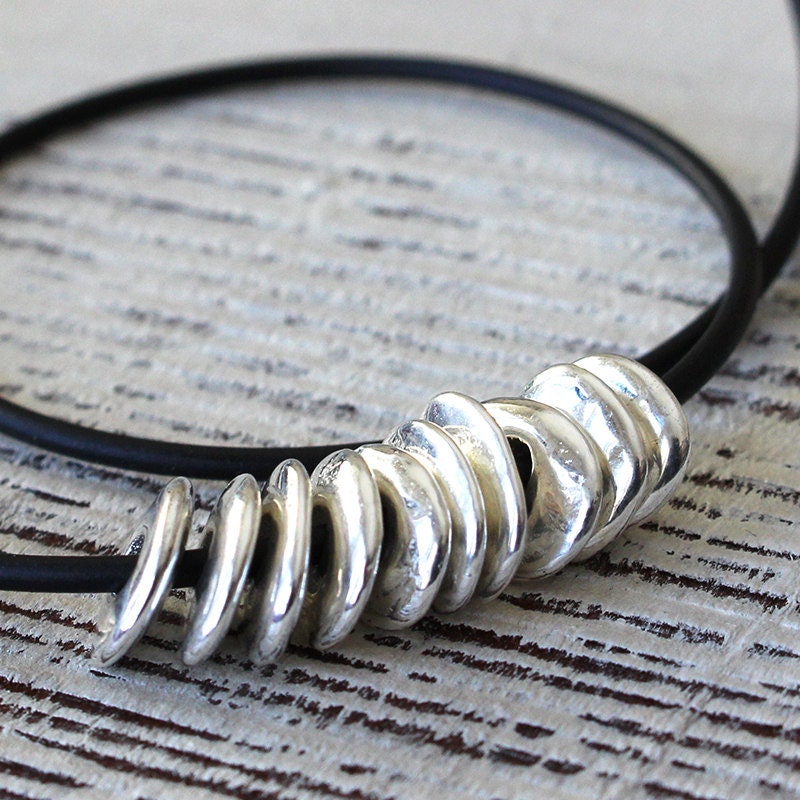 Mykonos Cornflake Beads - Mykonos Silver Beads - Jewelry Making Suppl…