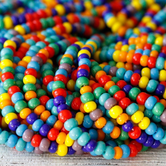 0/6 Size 6 Seed Beads czech Seed Beads for Jewelry Making Opaque Seed Bead  Mix 