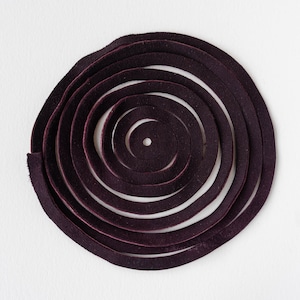 6mm Deerskin leather Lace - Made in America - 2 Meters - Purple Plum