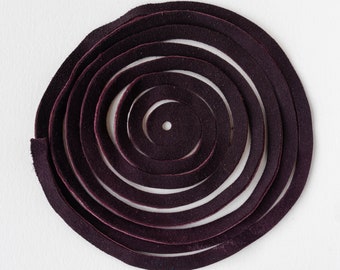 6mm Deerskin leather Lace - Made in America - 2 Meters - Purple Plum