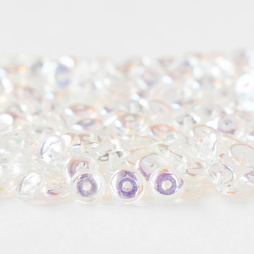 6 mm ロンデルビーズ - チェコガラスビーズ（ジュエリー製作用