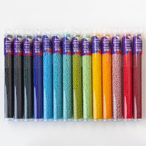 11/0 Seed Beads - 24 Grams - Czech Beads -  Opaque Seed Beads - Czech Glass Beads - Choose Color