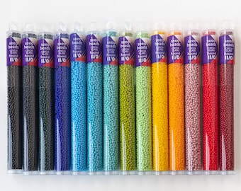 11/0 Seed Beads - 24 Grams - Czech Opaque Seed Beads - Czech Glass Beads - Choose Color