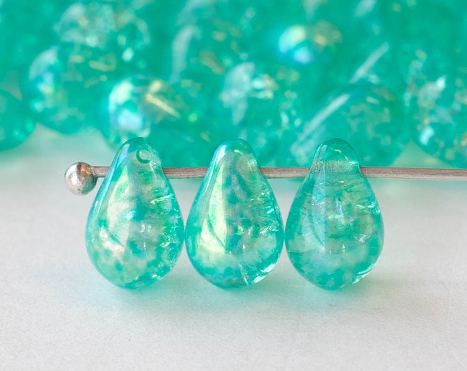 50-6x9mm-smooth-glass-teardrop-beads-czech-glass-tear-drop-smooth