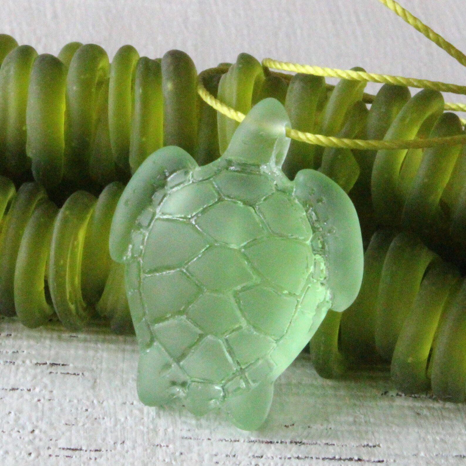 Cultured Sea Glass Turtle Pendant Beads For Jewelry Making Etsy