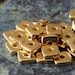 Mykonos 8mm Gold Washers - 24K Gold Mykonos Ceramic Beads - 8mm Square Washer Beads - Jewelry Making Supply -