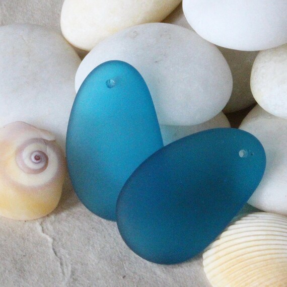 Recycled Sea Glass Beads Beach Glass Beads Hypnotic Etsy