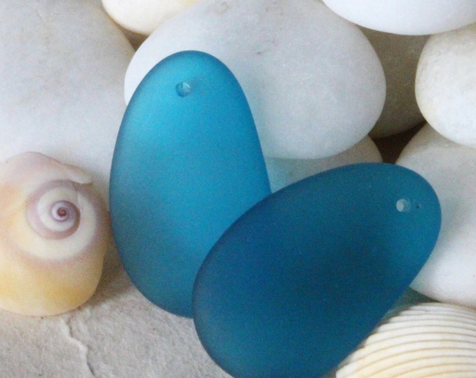 Recycled Sea Glass Beads Beach Glass Beads Hypnotic Etsy