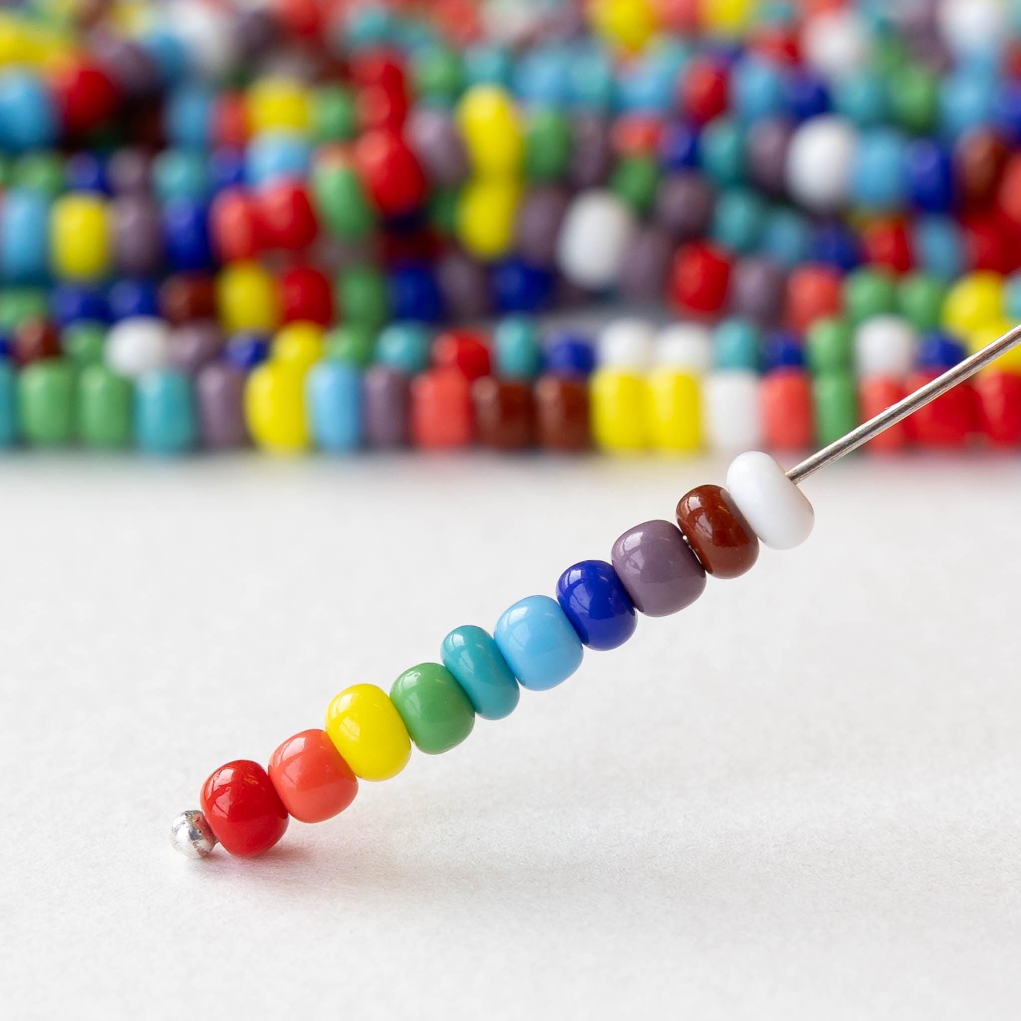 6/0 ガラスシードビーズ - チェコガラスビーズ - 不透明カラーミックス