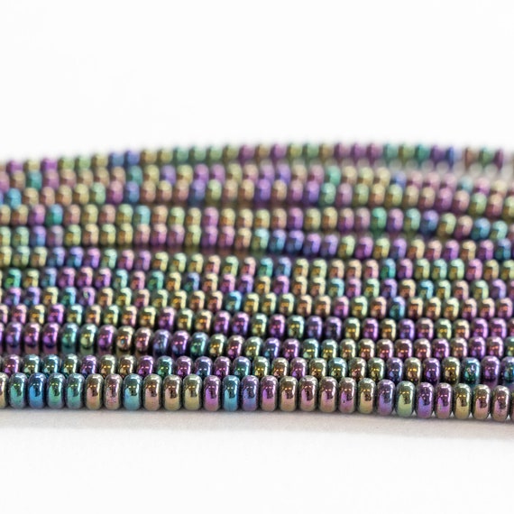 Pick your color! 100pcs 3mm Smooth Rondelle Czech glass beads 