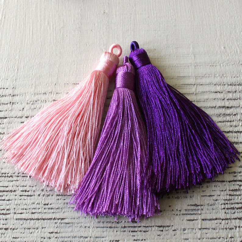 Large Silk Tassels for Jewelry Making Supply Jewelry Tassels Etsy
