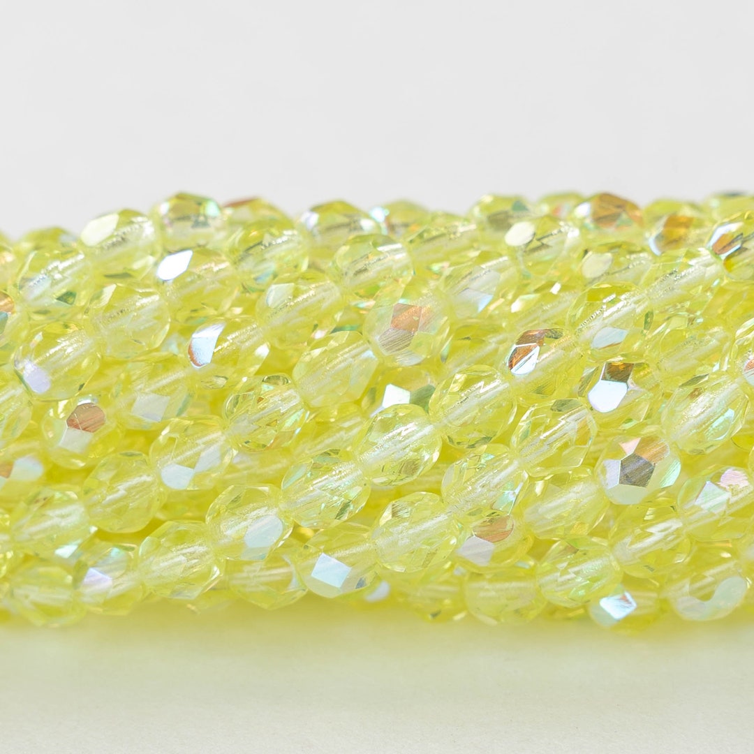 600 Perline Di Vetro Sfaccettato Ceco – Lucidate A Fuoco, 4 Mm, Colore Rubino Scuro (Granato), Ideali Per Gioielli Fai Da Te - 2