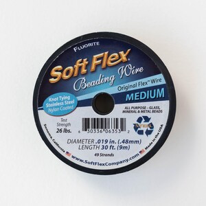 Soft Flex Beading Wire - .019 - Medium - Fluorite - 30 feet